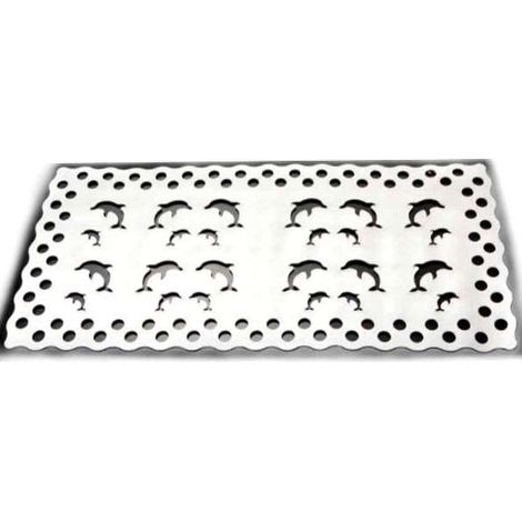 Tappeto Vasca Delfino Bianco Cm 72X36 Xtra 10518