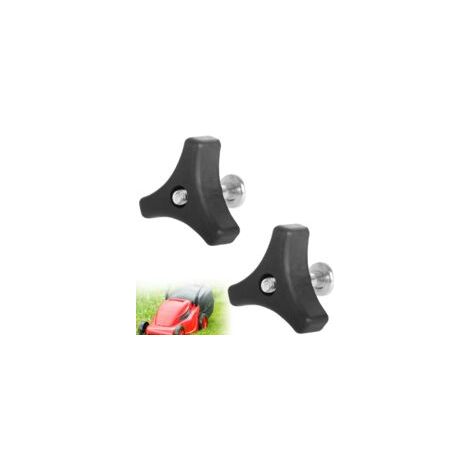 Boulon de Rechange pour Tondeuse à Gazon, Poignée Universelle de Tondeuse à Gazon, Poignée de Tondeuse à Gazon, 2 Pièces Tondeuse à Gazon Triangle Poignée, Outil pour Tondeuse à Gazon Machine (1/5)