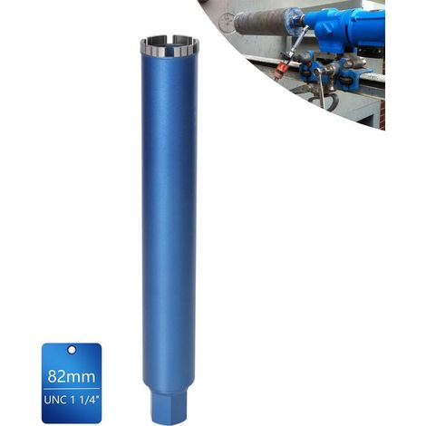 Couronne de forage diamantée avec segment turbo, Ø 82 mm, foret avec emmanchement 1 1/4" Et longueur totale de 460 mm (1/5)