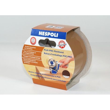 Nespoli Profi-PVC-Packband 50 mm x 66 m, braun Packband