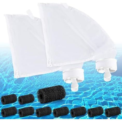 Accessoires robot piscine Polaris 280/480, kit pièces détachées 12 pièces pour entretien piscine, 2 sacs filtre et 10 accessoires tuyau, kit de nettoyage et maintenance des piscines (1/5)