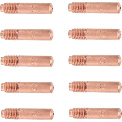 Lot de 10 buses conductrices pour soudage MIG, embouts de contact en cuivre, petits accessoires de 0,9 mm (1/5)