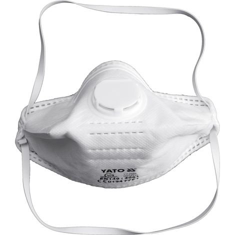 Demi-masques filtrants FFP1 avec valve, lot de 3