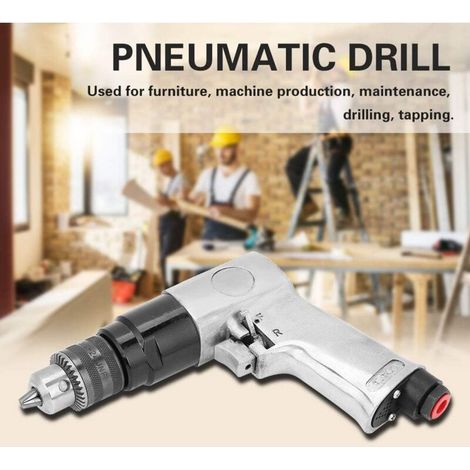 Trapano pneumatico reversibile da 10 mm (3/8") con mandrino a chiave. Utensili pneumatici. (1/4)