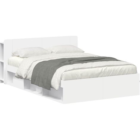 Estructura de cama con almacenamiento Blanco 150 x 200 cm vidaXL (1/5)