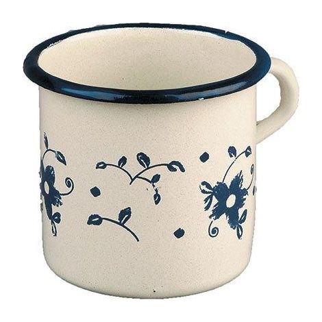 Ibili Sena Becher weiß 8 cm aus elegantem Emaille
