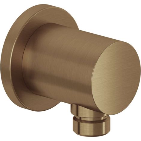 KLUDI NOVA FONTE Coude de raccordement de flexible - PURISTIC à sécurité intrinsèque Brushed Bronze, 20543N1-15 (1/2)