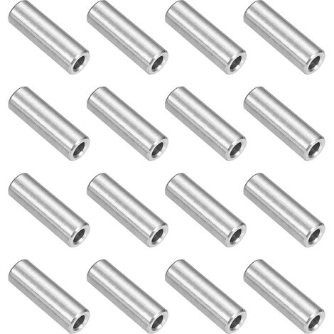 16Pcs Entretoise acier inox 304 Écrou De Raccordement Bague Rond (1/5)