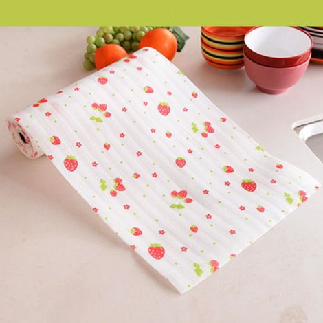 Tapis De Tiroir - Imperméable Anti-Huile En Pvc Écologique Avec Motif Japonais - Découpable À La Taille - Pour Tiroirs Cuisine Armoires Étagères Chaussures - 2 Rouleaux De 200 X 30 Cm (1/5)