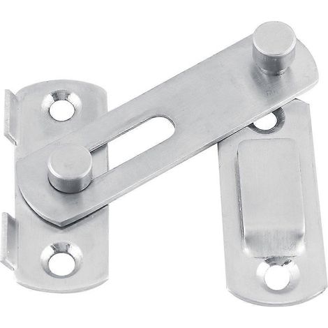 Loquet de porte, verrou à bascule en acier inoxydable pour porte coulissante, verrou de porte coulissante pour armoire à fenêtre (1/5)