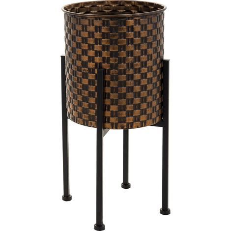 Macetero de metal cobrizo 21.5x21.5x43