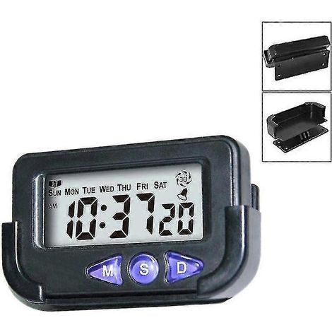 Réveil électronique de voyage numérique de poche, chronomètre électronique automobile (1/2)