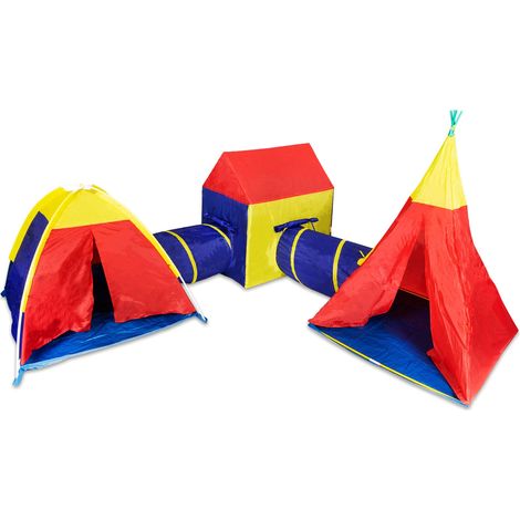 Conjunto de tiendas de campana para ninos casa 5en1 tuneles iplay (1/5)