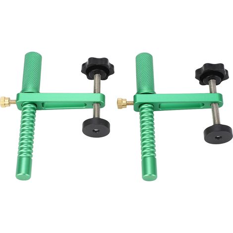 2 pièces serre-joint à chien de banc pour travail du bois, trou de 20 mm, alliage d'aluminium, fixation pour artisanat manuel (1/5)