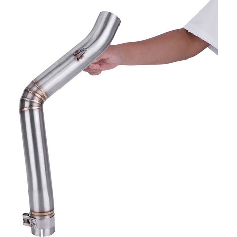 Modification du pot d'échappement pour moto Benelli TRK 502 : tube de liaison central de ventilation (1/5)