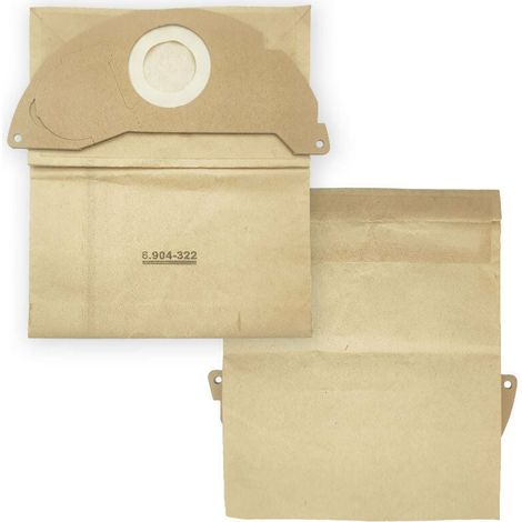 8 pièces pour accessoires d'aspirateur Karcher sac à poussière filtre sac en papier sac d'aspirateur (1/5)