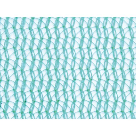 Filet échafaudage 50g/m² - Léger - Mailles triangulaires Vert 3.07m x 20m Boutonnières côtés