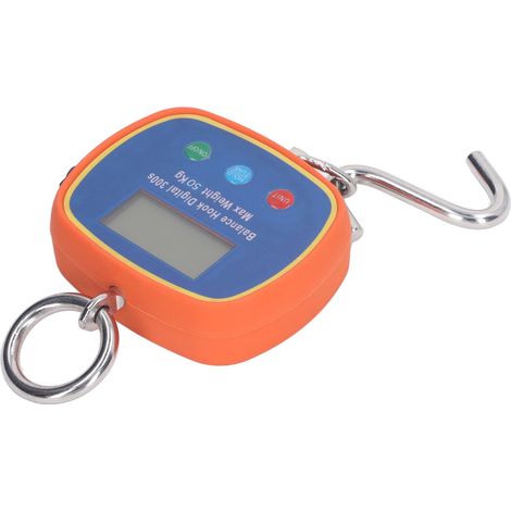 Balance électronique à crochet, double écran LCD, portable, industrielle, pour grues, 50 kg/100 lb, prise UE 90-240 V (1/5)