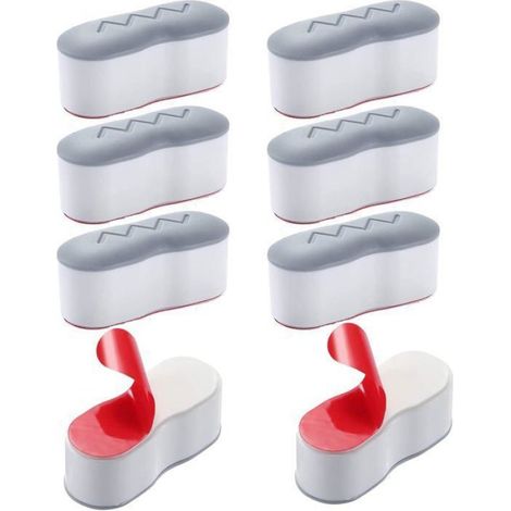 Lot de 8 pare-chocs universels de rechange pour siège de toilette avec adhésif puissant pour la maison, l'hôtel et PLAN DE TOILETTE (1/5)