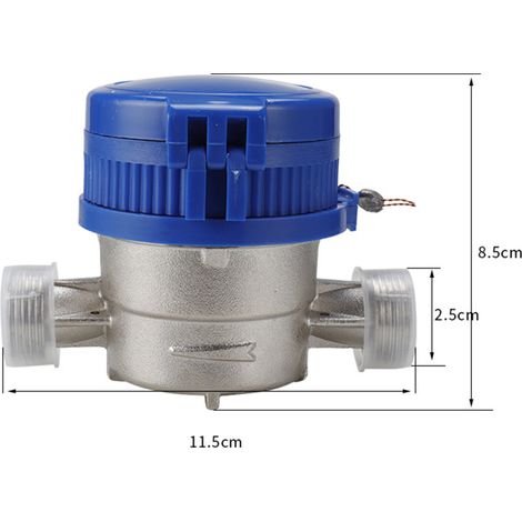 MOONSTARS Compteur d'Éau Froide, 15mm 1/2 pouce Débitmètre d'Éau pour Jardin et Maison (1/3)