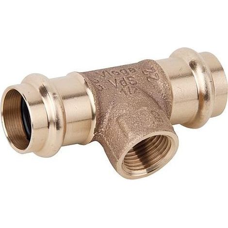 Té bronze diamètre 15 taraudé 15x21 centre 115630 - VIEGA (1/3)