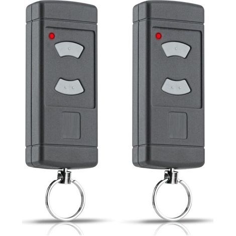 Mini télécommande d'ouverture de Porte de Garage à 2 Boutons HSE2-40, Compatible avec Les Boutons Gris Hormann 40,685MHz HSM2-40, HSM4-40, HSE2-40, HSE4-40, HS2-40, HS4-40 Key Fob 2 Pack (1/5)