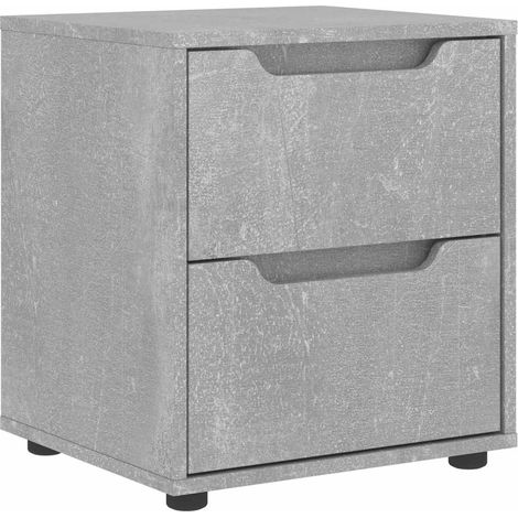 Maison Exclusive - Nachttisch VISNES Betongrau 45x40x50 cm Holzwe