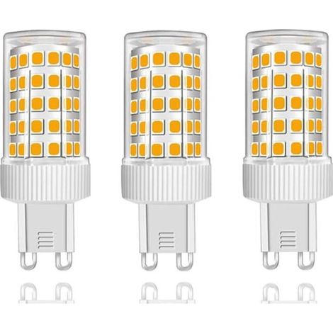 Lot de 3 Ampoules LED G9 10W, 86 LED, 1000Lm, Angle de faisceau 360°, AC220-240V, Non Dimmable, Blanc Chaud 3000K (1/5)