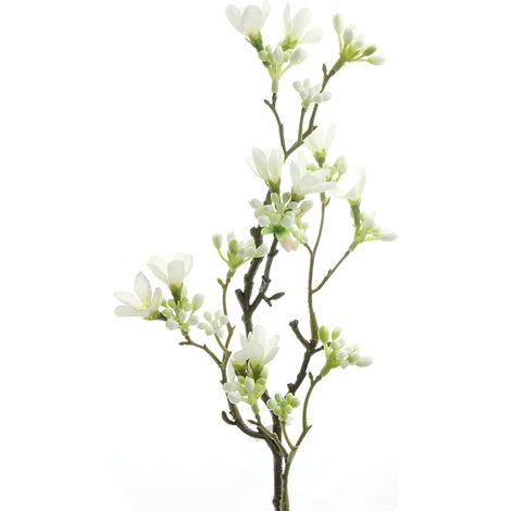 GASPER Scheinquittenzweig Weiß 51cm - Kunstblumen