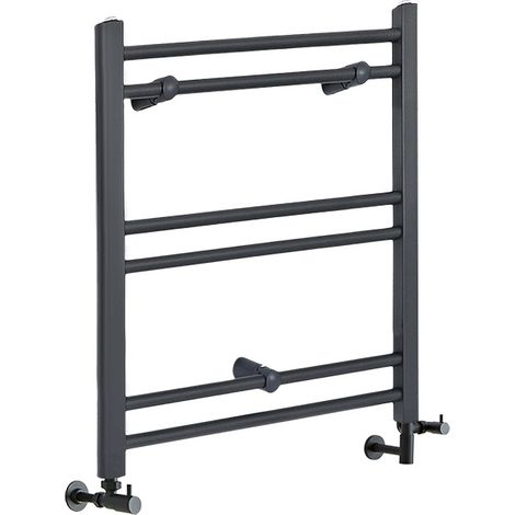 Hudson Reed Artle - Sèche-Serviettes Design Mixte Moderne Plat - Anthracite - 60 cm x 40 cm