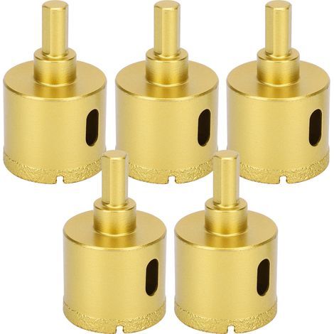 5 pièces diamant trou foret coupe granit céramique béton marbre outils de forage 40mm (1/5)