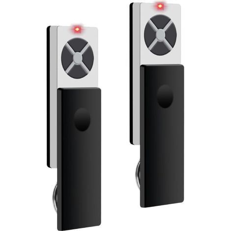 Lot de 2 télécommandes d'ouvre-porte de garage compatibles avec Chamberlain pour TX2EV TX4EV TX2EVS TX4EVS TX2REV TX4REV TX4UNI TX4UNI TX4RUNI TX4UNIS, 4 canaux, 433,92 MHz (1/4)