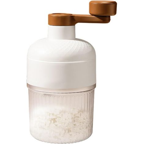 1 pièce - Broyeur à glace manuel - Comprend 1 bac à glaçons - Usage domestique - Petit - Glace pilée - Idéal pour les smoothies - Broyeur à glace - Convient pour une utilisation manuelle, les smoothie (1/5)