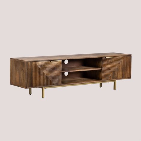 Meuble TV en bois de manguier Baty SKLUM  &x2194&xFE0E 180 cm