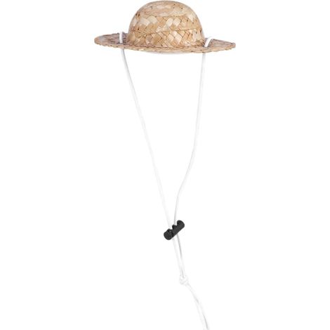 Adjustable Straw Sun Hat for Small Dogs, for Garden, Beach, Protection S (1/5)