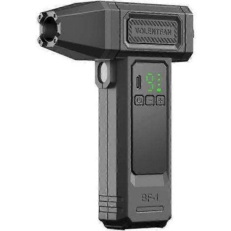 Ventilateur turbo à 9 vitesses, souffleur d'air puissant, aspirateur de poussière portable sans fil, batterie rechargeable USB-C de 4 000 mAh, brosse supérieure WHBYV (1/4)