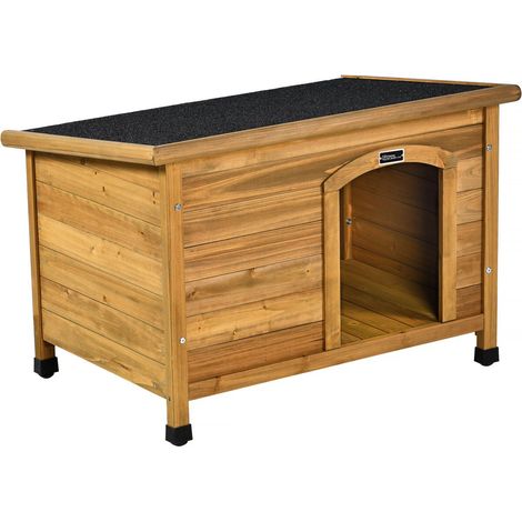 Niche pour chien en bois "Max" - 85 x 57 x 58 cm - Marron