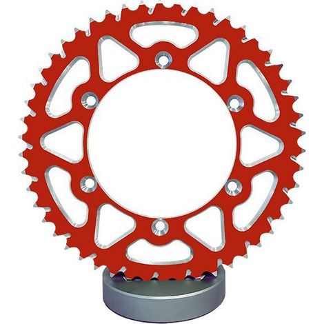 Couronne Alu TT Rouge - 520 - 50 Dents - Made in Germany (1/3)