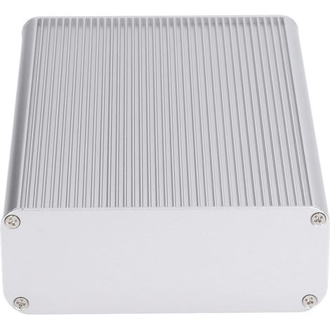 Boîtier de jonction électrique intégré en alliage d'aluminium 45 x 120 x 160 mm, argent mat