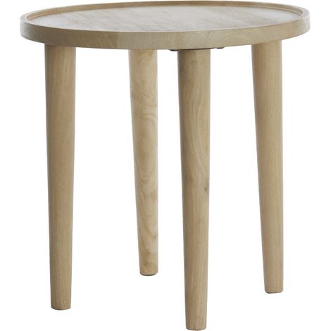 Light & Living Runder Beistelltisch QIANO aus Natur-Mango –