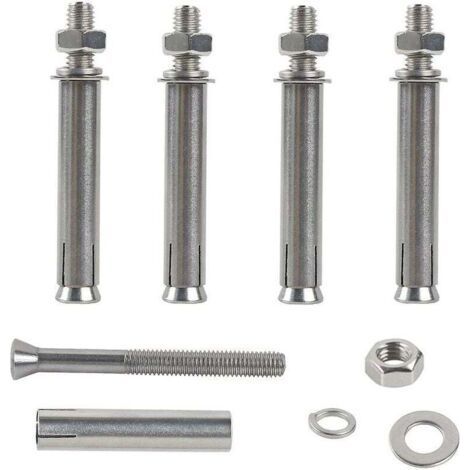 M6x70mm Hex Expansion Bolts Expansion Screw 304 Stainless Steel Anchor Concrete Heavy Duty Fixing Anchors for Wall Construction 6pcs (1/4)