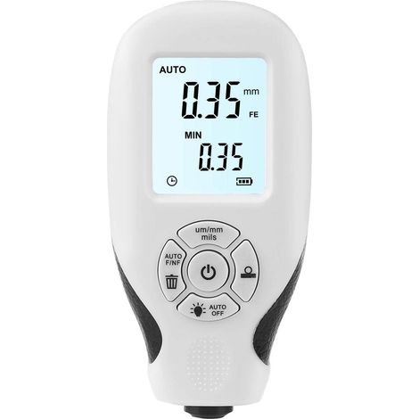 Misuratore di spessore del rivestimento, misuratore di profondità della vernice per auto con display LCD, calibrazione automatica, misuratore di spessore del rivestimento portatile per l'acquirente di (1/5)
