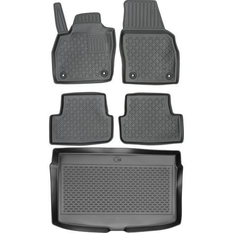 Set di tappetini per auto e tappetino per bagagliaio per Volkswagen Polo VI Hatchback del 2018