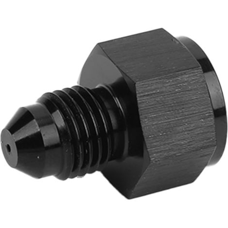 Raccord restricteur d'huile universel -4AN femelle vers mâle en acier doux noir pour turbocompresseur (1/5)