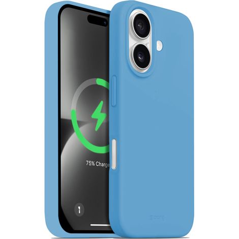 Crong Color Cover Magnetic - iPhone 16 MagSafe Hülle (Blau) (1/5)