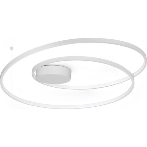 Ideal Lux OZ Plafonnier semi-encastré LED intégré, blanc 6100 lm 3000 K (1/2)
