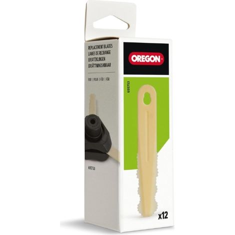 Recharge 12 lames pour tête universelle à couteaux Oregon 655753 (1/2)