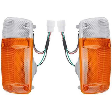 1 Pair of Front Turn Signal Lights, Corner Indicator Lights for Nissan Patrol GQ Y60 1987-1994 B6125-01J00 B6120-01J00 (1/5)