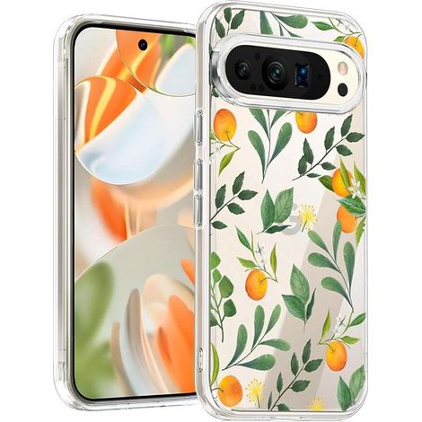 Étui de protection pour Google Pixel 9 Pro XL, coque arrière en TPU, motif agrumes (1/2)