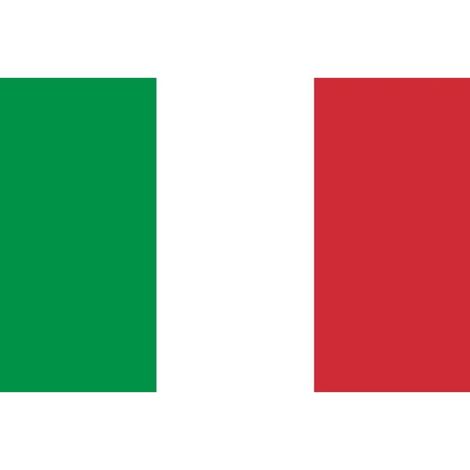 Drapeau de l'Italie 100% polyester – Dimensions 90 x 150 cm – Idéal pour décoration intérieure et événements sportifs – Sud Trading